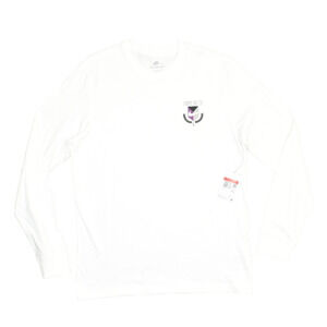 NEW Nike Men's The Nike Tee Regular Size L White Long Sleeve T-Shirt